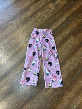 Sanrio Purple Character Fleece Pajama Bottoms S